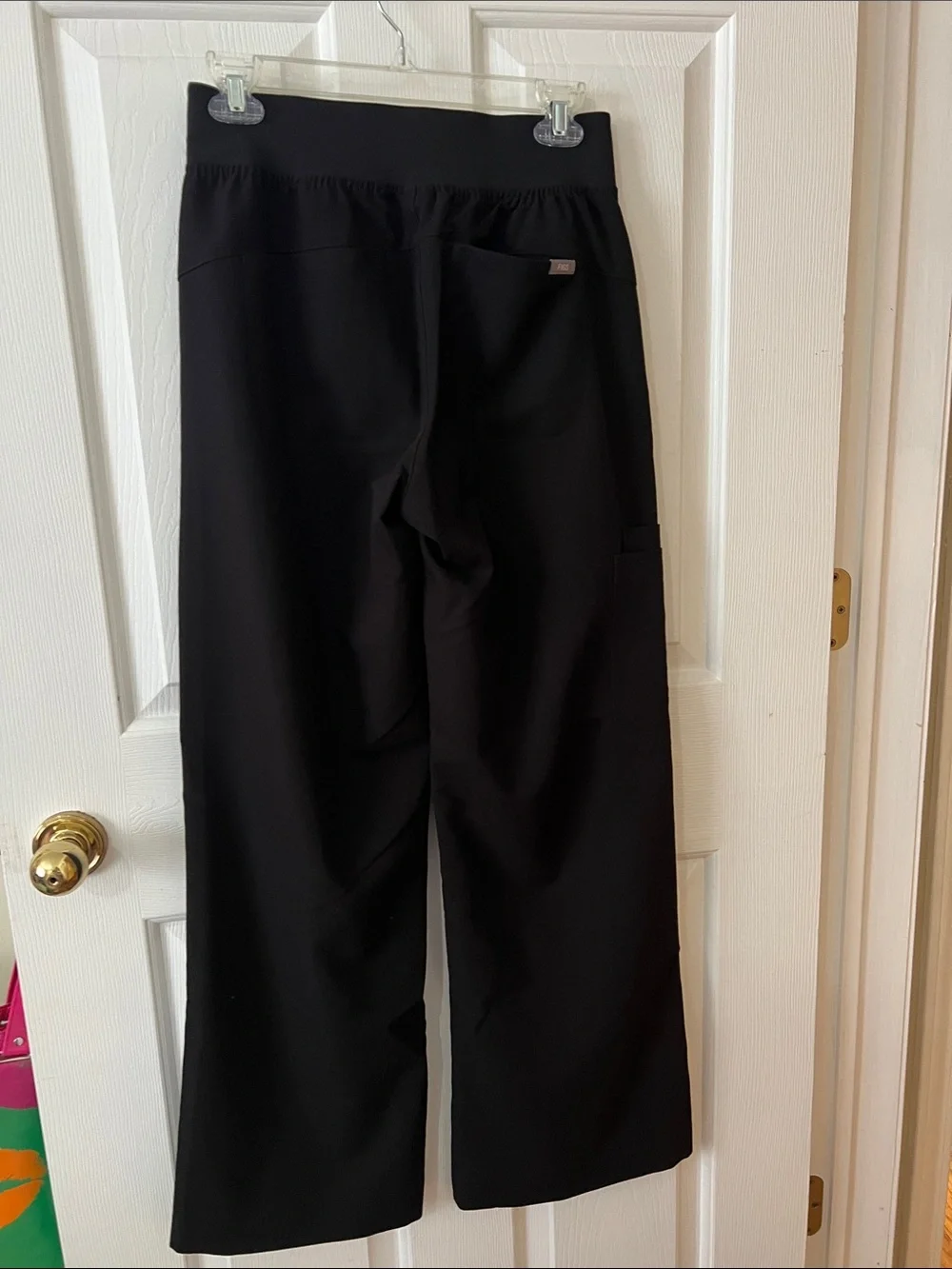 Figs Women's Black Wide-Leg Drawstring Joggers - Picture 5 of 6